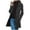 #01Black, variant on yoeyez Winter Coats for Women Casual Thicken Wool Blend Stand Collar Jackets Single Breasted Pea Coat Mid Long Outwear Jacket with Pockets Blue L