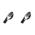 thumbnail image 1 of WHEANG 4 In 1 Folding Camping Utensils Stainless Spoon Fork Combo Set Portable Multifunctional Lightweight Outdoor Tableware For Travel Backpacking Picnic, 1 of 4