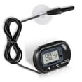 thumbnail image 6 of HEVIRGO Aquarium Fish Reptile Tank Waterproof Sucker Digital Thermometer with Probe Yellow ABS, 6 of 8