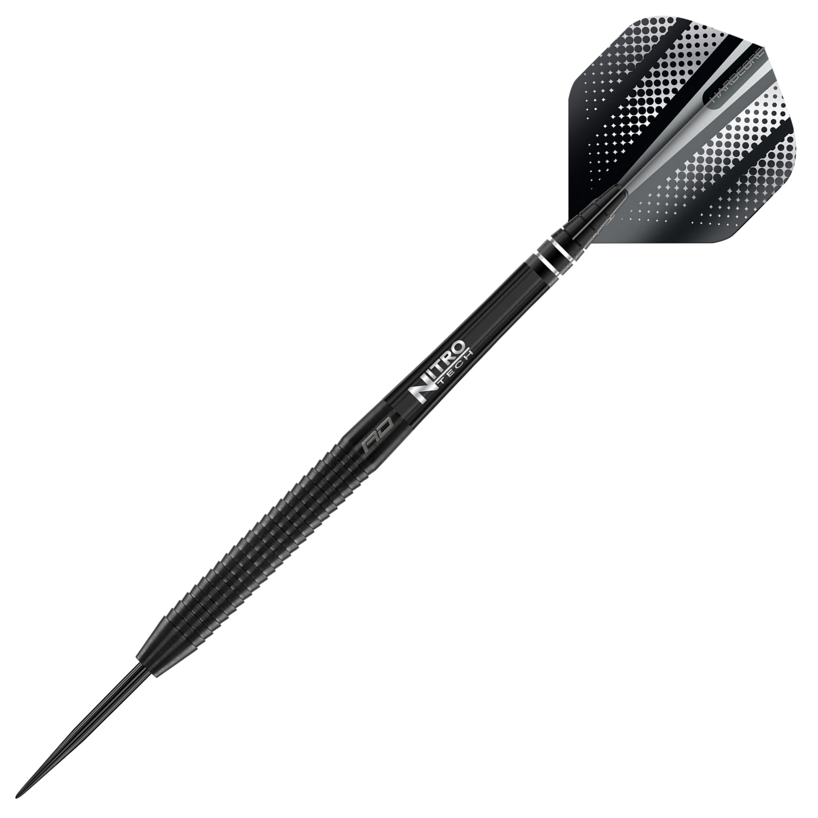 RED DRAGON - Razor Edge Black 24g Tungsten Darts with Flights and Stems
