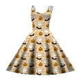 thumbnail image 5 of MUXiin Halloween Dresses For Girls,Girls Halloween Print Party Dress Sleeveless A Line With Back Elastic Zipper For Festive Occasions Age 5 14 5-6 Years, 5 of 5