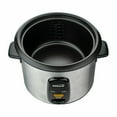 thumbnail image 2 of Brentwood 8-Cups Uncooked 16-Cups Cooked Rice Cooker Stainless Steel - Silver, Black, 2 of 5