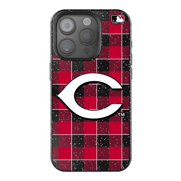 Keyscaper Cincinnati Reds Plaid Bling iPhone Case
