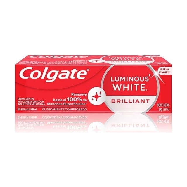 Pasta Dental Blanqueadora Colgate Luminous White Brilliant con Flúor 22 ml