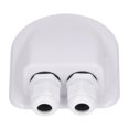 thumbnail image 1 of HUGFEGWE ABS Cable Junction Box for Solar Panels, Double Wire Cable Entry Gland Box, Weather for External Power Wiring Junction Boxes (White) U2537-7153, 1 of 9