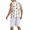 thumbnail image 2 of Naloa Labrador Retriever Dog Basketball Jersey Reversible Men's Mesh Athletic Sports Shirts Training Practice S-4XLX-Large, 2 of 6