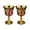 Golden red, variant on 2Pcs European Styles One Chalices Cups With Alloys Construction