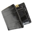 thumbnail image 3 of Eel Skin Soft Leather Bifold Credit Card Wallet with Coin Pouch E 59, 3 of 5