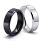 thumbnail image 2 of Accesorios de acero de titanio, anillo brillante biselado de 8 mm, anillo de acero inoxidable brillante pulido con espejo, joyería, 2 of 4