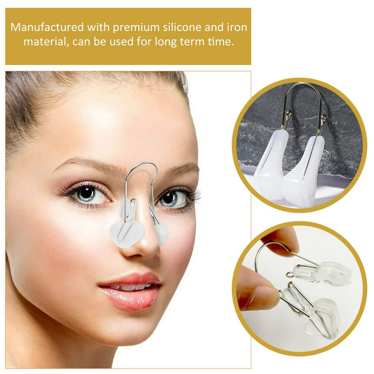 4pcs Nose Shaper Nose Slimmer Lifter Clip Wide Nose Nose Corrector Nose  Beauty Tool 