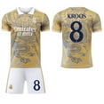 thumbnail image 1 of 2425 Real Madrid Dragon Pattern Joint Special Edition Mbappe Football Jersey No. 7 Ronaldo Jersey Set No. 5 Bellingham 24 Real Madrid Joint No. 8 Sockless Set26, 1 of 2