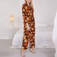 thumbnail image 3 of Balery Vintage Basketball Conjunto de Pijama con Estampado para Mujer, Conjunto de Dos Piezas con Manga Larga, Ropa de Dormir Suave con Bolsillos, Pijamas Cómodos-Medium, 3 of 7