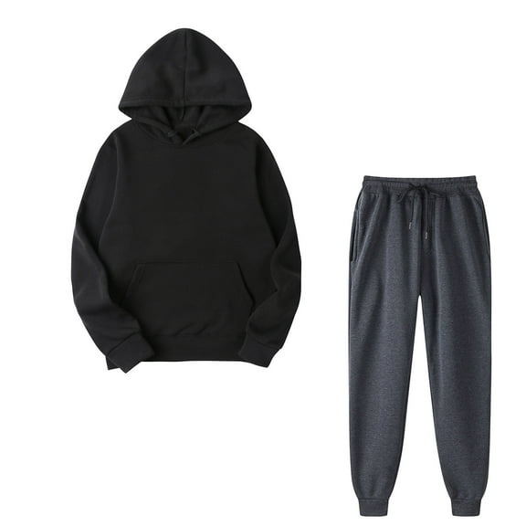 LYXSSBYX 2 Piece Outfit for Women Winter Women's Fashion Fall Winter Outfits Sports Tracksuits Long Sleeve Pullover Hoodies Pants Suit