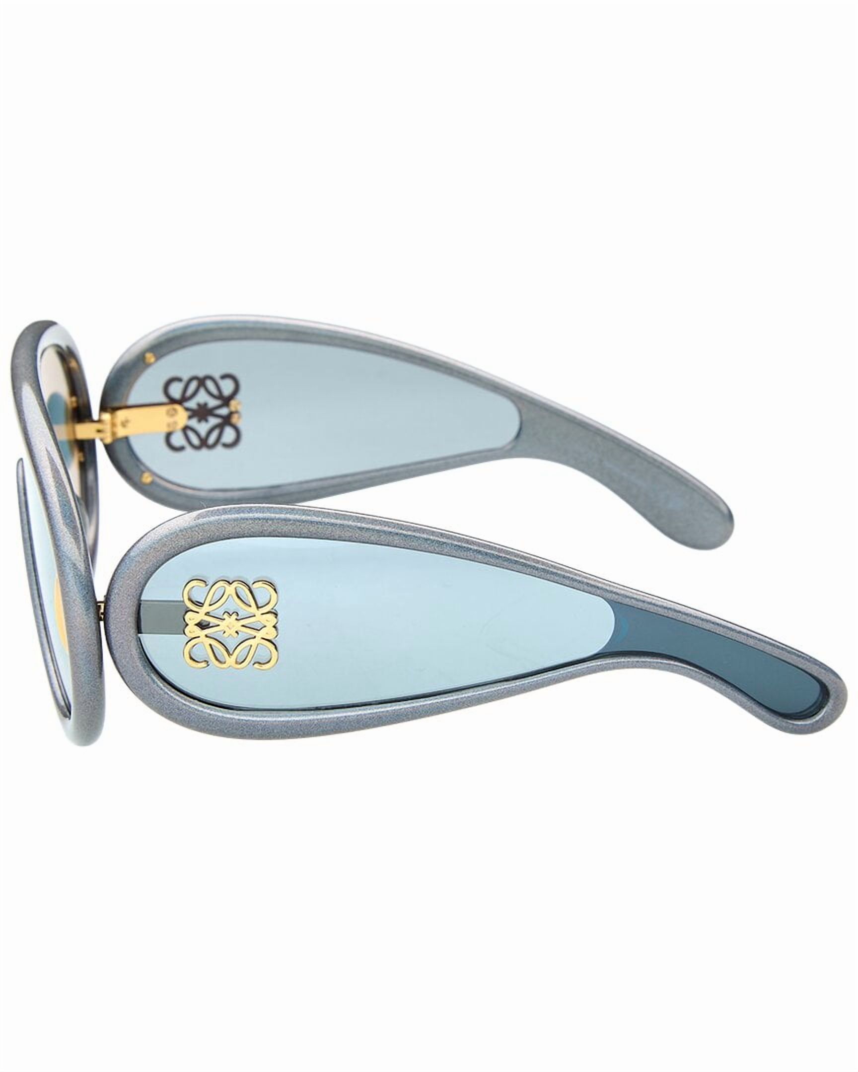 NEW!!! LOEWE Sunglasses LW40108I 05X Authentic Loewe Men Sunglasses Grey Blue Mirror Shield LW40108I X  main image 4