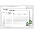 thumbnail image 2 of Inkdotpot Recipe Card 6x4 inch Single-Sided Recipe Design Cards Mocktail Recipe Cards Wedding-Bridal Shower-Baby Shower- Pack of 50, 2 of 6