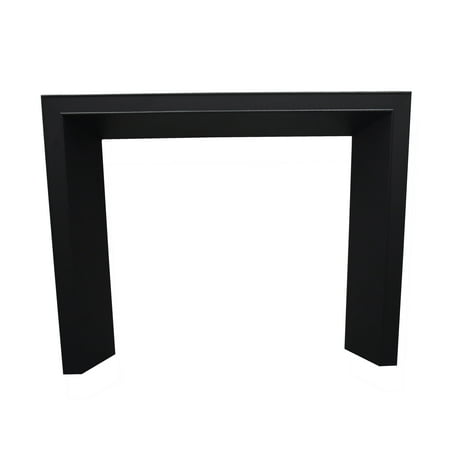 Storied Home Modern Decorative Fireplace Mantel Black: Wall Mount, MDF Frame, 48" Height