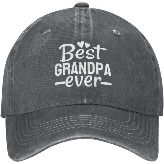 Best Grandpa Ever Hat Vintage Washed Distressed Baseball Cap for Men Women Adjustable Cotton Dad Hats