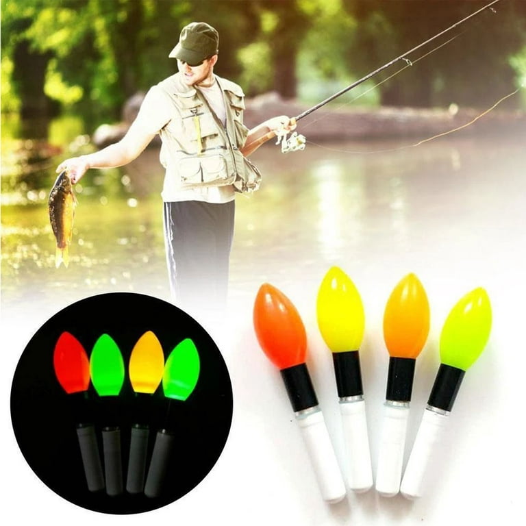 2pcs/lot Stable Slip Drift Tube Electronic Buoy Strike Fishing Float Floats  Accessory Light Stick with CR322 Battery Indicator RED 