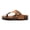 Brown, variant on Kids' Unisex Flip Flops Soft Cork Footbed PU Leather for Boys Girls Sandals for Beach