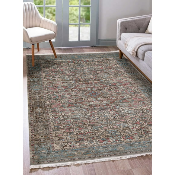 ECARPET Bettina Traditional Area Rug for Living Room, Bedroom, Dining Room, Entrance, Hallway and More.