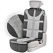Helteko Car Seat Protector with Thickest Padding - Large Cover for Baby Carseat Safety, Waterproof & Stain Resistant Protective 300D Fabric, Child Auto Seat Protectors & 2 Pockets for Handy Storage