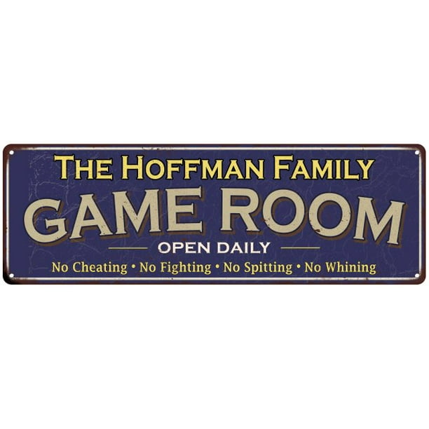The Hoffman Family Blue Game Room Metal 6x18 Sign Walmart Com Walmart Com The Hoffman Family Blue Game Room Metal 6x18 Sign Walmart Com Walmart Com