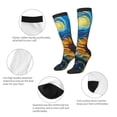 thumbnail image 3 of Sigee Starry Night Sunflower Field for Socks for Men Women Socks Stocking Compression Socks, 3 of 6