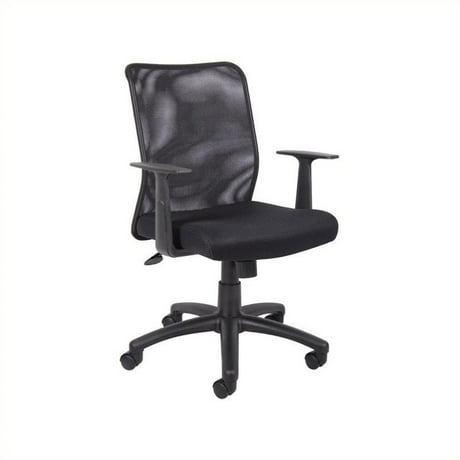 boss office mesh task office chair with t arms