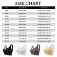 thumbnail image 2 of Soyumi Wireless Bra for Women Front Closure Comfort Bra with Wide Straps & Full Coverage Soft Support Bra for Daily Wear, H, 2 of 8