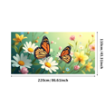 thumbnail image 1 of Nature Themed Butterfly Daisy Background Banner Party Decorations Photography Props Spring Garden Celebrations Outdoor Events Photo Booth Backdrop, 1 of 4