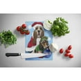 thumbnail image 2 of Basset Hound Santa Christmas Glass Cutting Board Large PPP3012LCB, 2 of 2