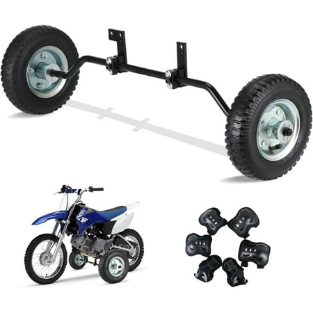 Training Wheels, Adjustable Height Dirt Bike training wheels Compatible razor MX350 MX125 MX400 honda CRF50 XR50 Z50 Z50R yamaha PW50 TTR50 most 50CC 49cc Dirt Bike 1 Set(Motorcyc Not Include