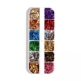 thumbnail image 1 of Conjunto de Copos Brillantes para Uñas jinwen 12 Compartimentos 2 piezas, 1 of 8