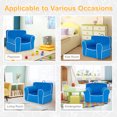 thumbnail image 5 of Infans Kids Sofa Toddler Foam Filled Armchair w/ Velvet Fabric Baby Perfect Gift Blue, 5 of 7