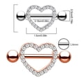 thumbnail image 4 of Minnieouse Anillo para pezones, encantador adorno de Metal para el pecho, decoración de cuerpos, Piercings creativos para los senos, elegante para Ropa, zapatos y accesorios Miscelánea Tipo 11 Minnieouse AP009719-11, 4 of 6
