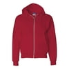 Men's Double Dry Action Fleece Full Zip Hood Grey Oxford Heather S