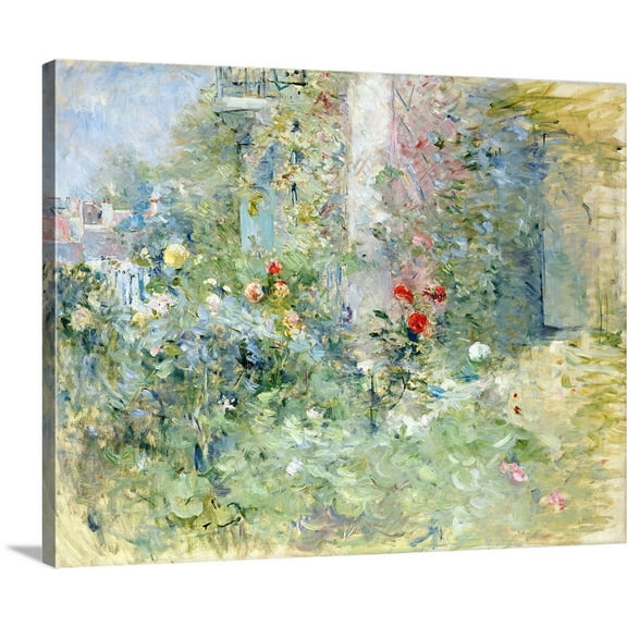Great BIG Canvas | Berthe Morisot Premium Thick-Wrap Canvas entitled The Garden at Bougival, 1884