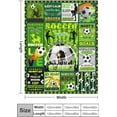 thumbnail image 3 of LHSHID Flannel Fleece Blanket American Football Field Green for Bedroom Couch Travelling Comfortable All Season Air Conditioning Blanket for Adult Chidern 50x60in, 3 of 6
