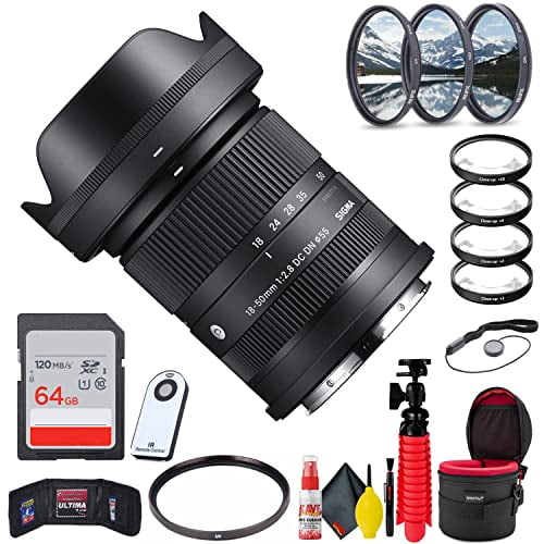 Sigma 18-50mm f/2.8 DC DN Contemporary Lens for Leica L With Accessories