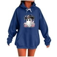 thumbnail image 2 of Wowcloth Women's Autumn Winter Halloween Print Oversized Sweatshirt - Long Sleeve Round Neck Casual Loose Fit Pullover for Fall Festivities & Cozy Everyday Wear, 2 of 3