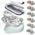 thumbnail image 4 of Paokuoon Lunch Container Leak proof Lunch Container BPA Free Hot Food Warmer Bento Box Water Can Be Heated Shock proof, 4 of 8