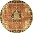thumbnail image 1 of Ahgly Company Indoor Round Persian Brown Traditional Area Rugs, 4' Round, 1 of 4