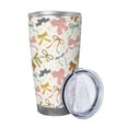 thumbnail image 2 of Picia Colorful Bow Knots1 Pattern 20 oz Tumbler Stainless Steel Vacuum Insulated Coffee Ice Cup Double Wall Travel Flask Dual Lid Water Bottle, Eco-friendly Car Cup-Without Straw, 2 of 8