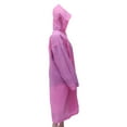 thumbnail image 6 of FESTFENDS Waterproof Raincoat Poncho Pink 1Set 46.9X27.6X30.7In For Hiking And Camping, 6 of 8