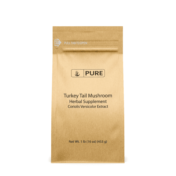Pure Original Ingredients Turkey Tail Mushroom Powder 1lb Trametes Versicolor, Coriolus Versicolor, Non-GMO