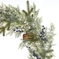 thumbnail image 2 of 9 ft Pre-Lit Garland with 50 LED Fairy Lights, Mixed Mica Foliage with Blueberries and Harmony Bells, Battery-Operated Indoor Home Décor - by Seasonal LLC, 2 of 4