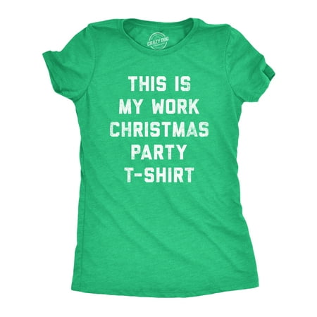 Womens This Is My Work Christmas Party T-Shirt Tshirt Funny Office