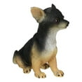 thumbnail image 5 of Sitting Lifelike Adorable Deer Head Black And Tan Chihuahua Puppy Dog Figurine, 5 of 8