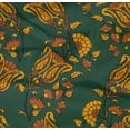 thumbnail image 4 of oneOone Organic Cotton Poplin Twill Fabric Leaves|Floral & Paisley Block Print Sewing Fabric BTY 42 Inch Wide, 4 of 4