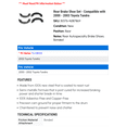 thumbnail image 2 of Rear Brake Shoe Set - Compatible with 2000 - 2003 Toyota Tundra 2001 2002, 2 of 2